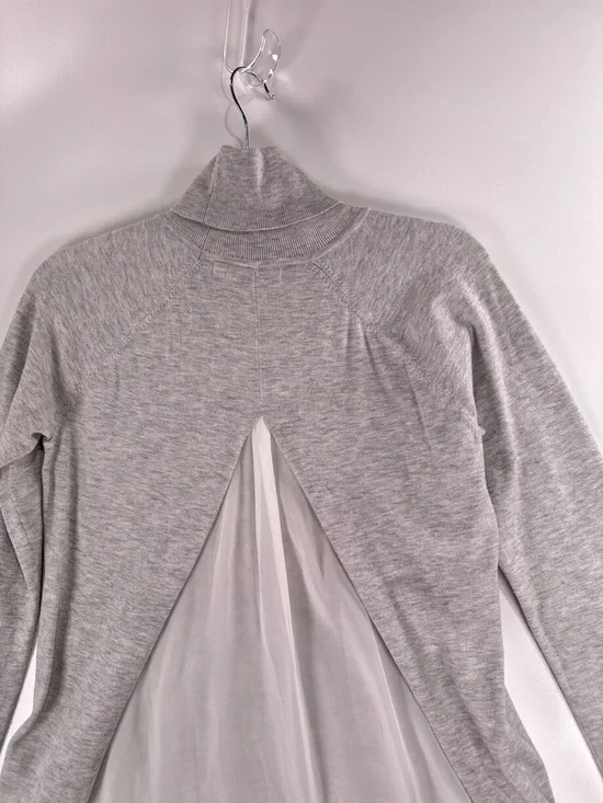 Karen Millen Grey Ribbed Crew Neck Top - Picture 4 of 9